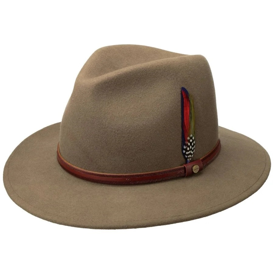Traveller Woolfelt Hatt Gron stl M Stetson Mossor hattar kepsar Tjaders Vaskor