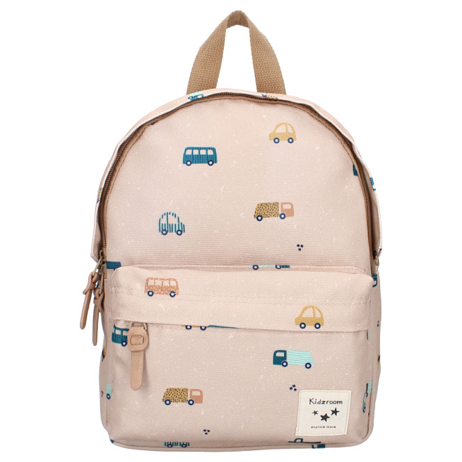 Ryggsäck mini beige med bilar kidzroom Vadobag