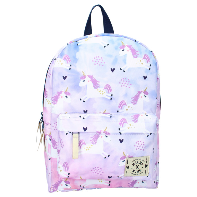 Ryggsäck mily kiss x rosa/lila enhörningar Vadobag
