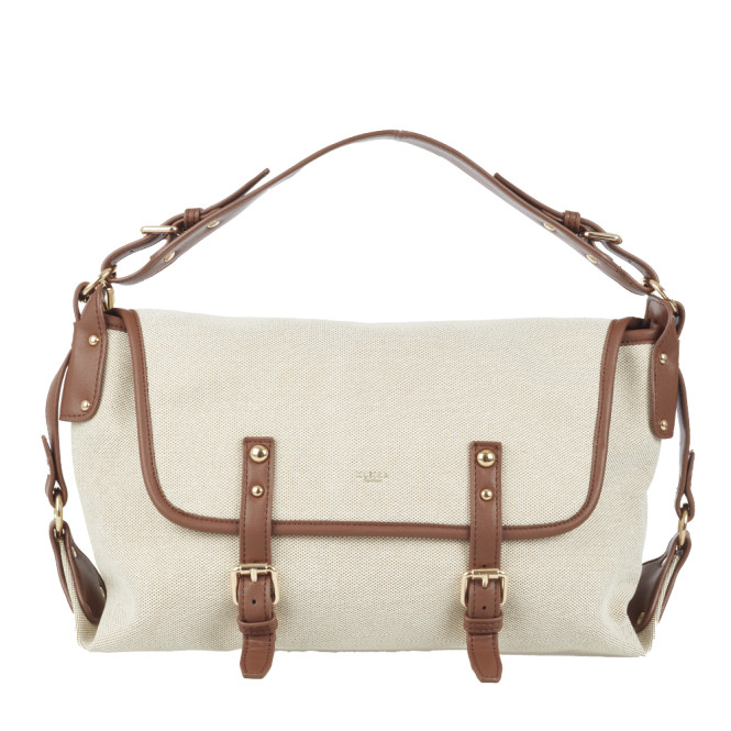 Lockväska 2.0 Canvas brun/beige recyled Ulrika Design