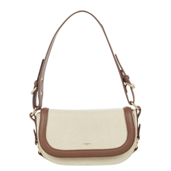Lockväska 2.0 Canvas brun/beige recyled mindre Ulrika Design