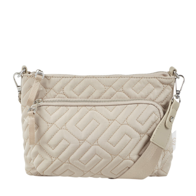 Crossover 2.0 beige recyled nylon quiltad Ulrika Design
