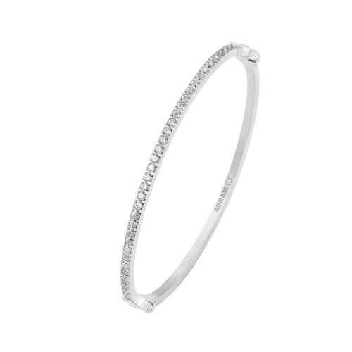 Armband Crown med klara stenar silver Bud to rose