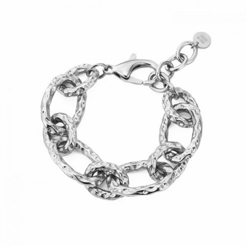 Armband Ridge chunky bracelet silver Bud to Rose