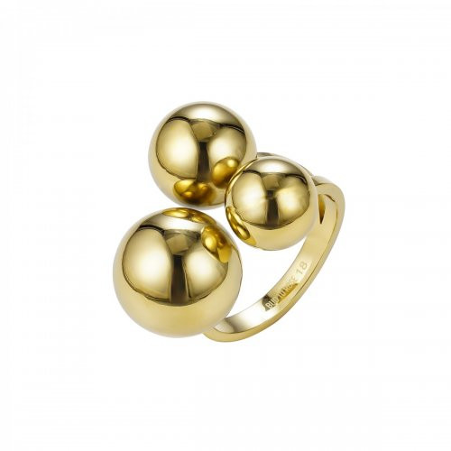 Ring Brea large guld ställbar Bud to Rose