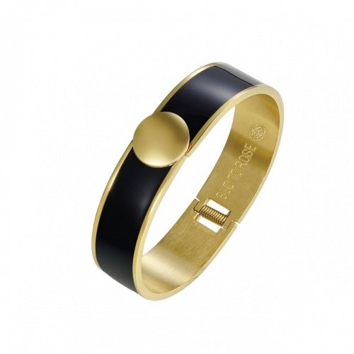 Armband Capri Enamel Large Black/gold Bud to Rose