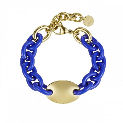 Armband Alex Enamel Blue/gold Bud to Rose