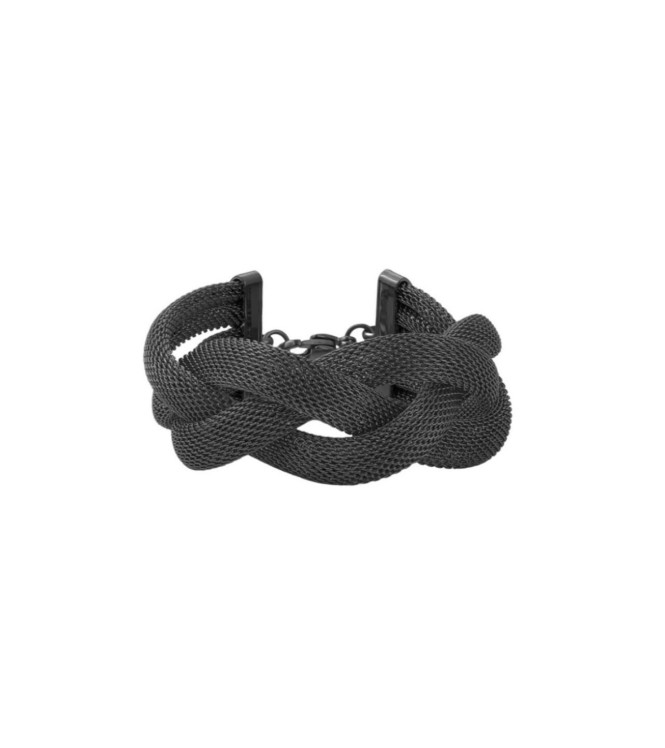 Armband Jackie svart flätat Bud to rose