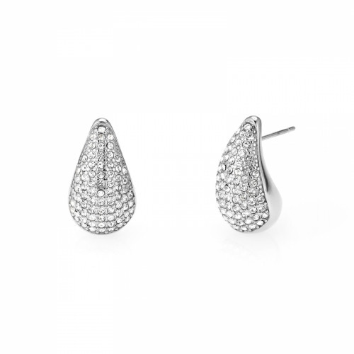 Örhänge drop crystal stud silver Bud to Rose