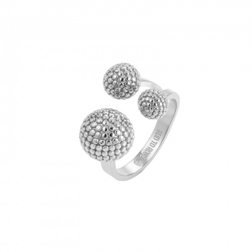 Ring Mollie silver justerbar Bud to rose