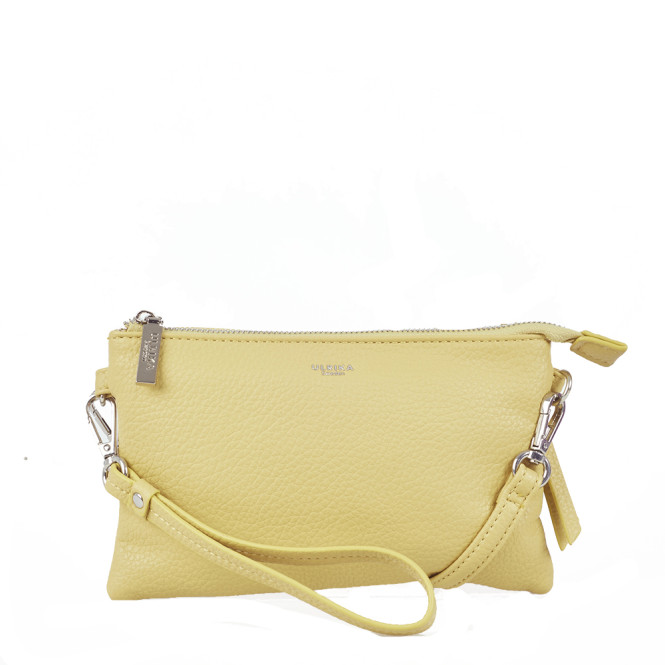 Clutch Bar gul plain med charms Ulrika Design