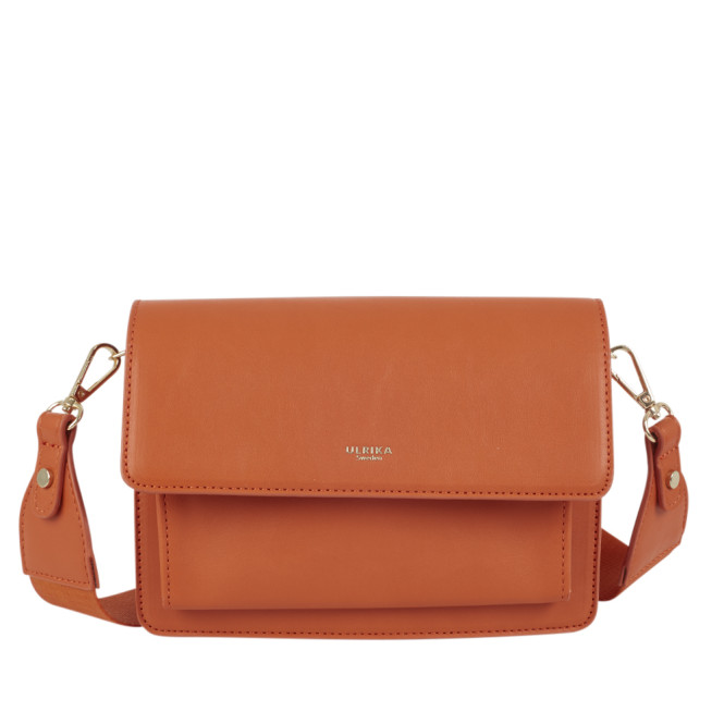 Axelremsväska med ficka fram orange Ulrika Design