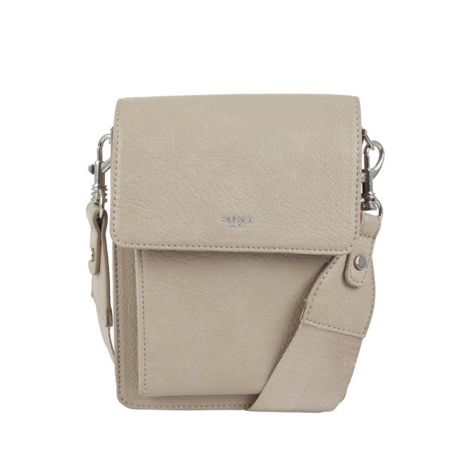 Axelväska box med fickor Beige Ulrika Design