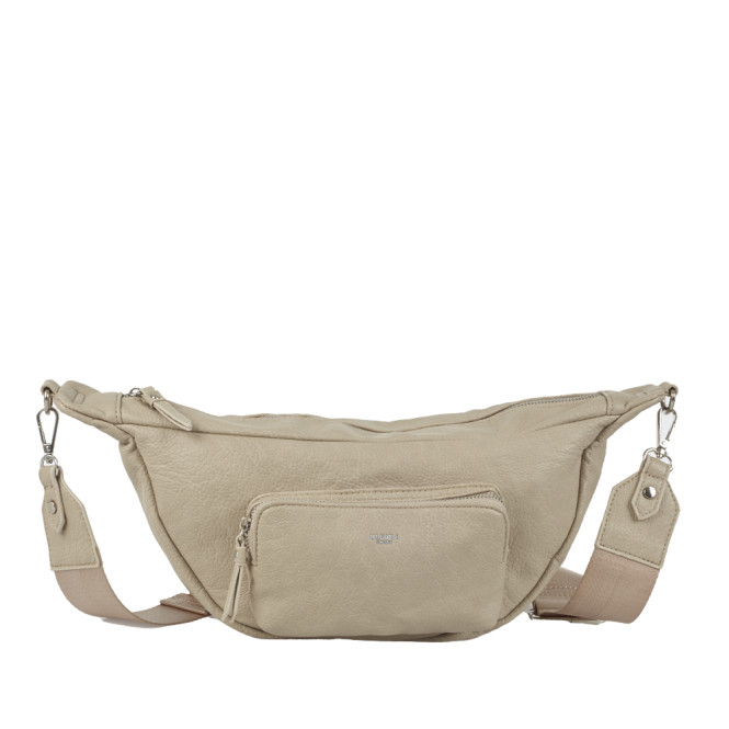 Slingbag Pocket beige med ficka fram Ulrika Design