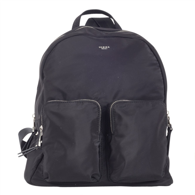 Ryggsäck pocket svart nylon Ulrika Design