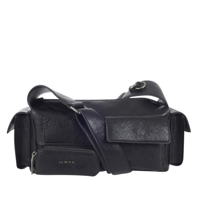 Väska mulitpocket avlång svart Ulrika Design