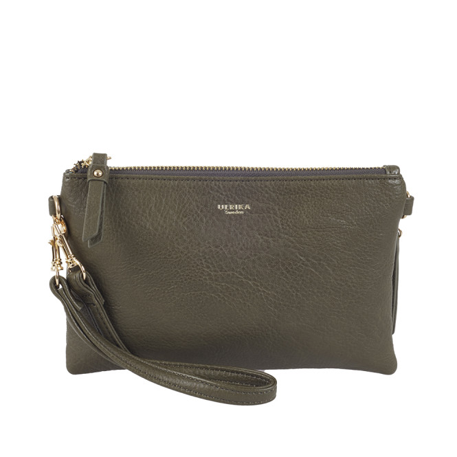 Axelremsväska clutch pocket grön Ulrika Design