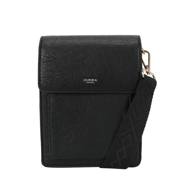 Axelväska box med fickor Pocket svart Ulrika Design