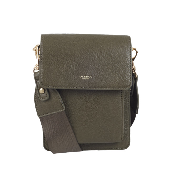 Axelväska box med fickor Pocket grön Ulrika Design