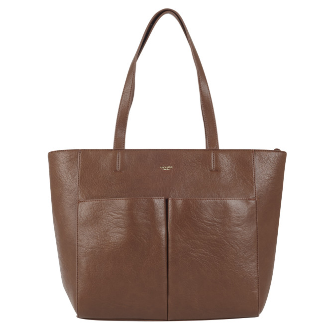 Kasse med fickor Pocket brun Ulrika Design