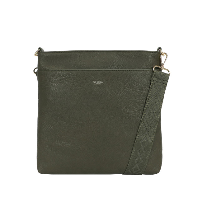 Crossover väska Pocket ficka fram grön Ulrika design