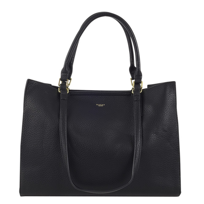 Kasse Shopper Dollar Dubbla handtag Svart Ulrika Design