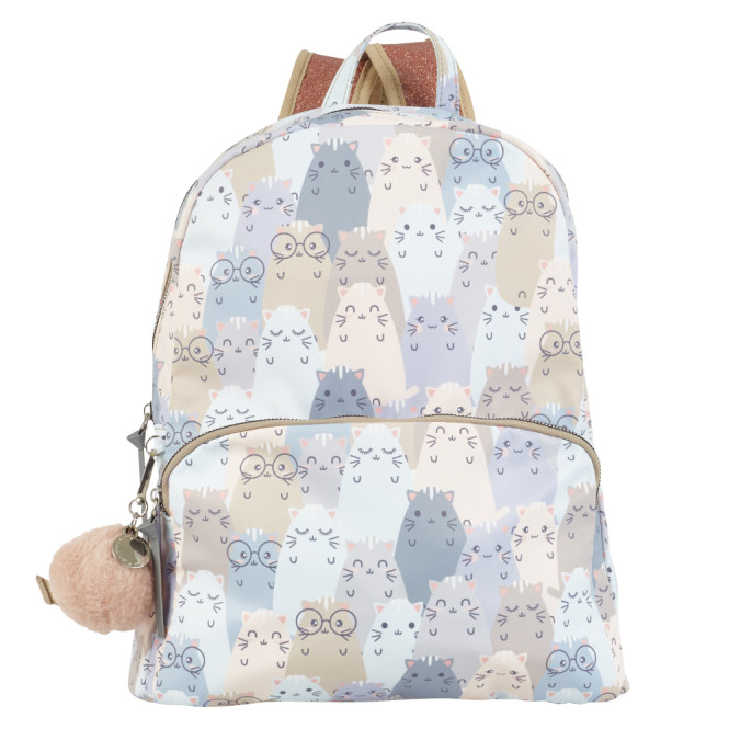 Ryggsäck katter beige Ulrika Design