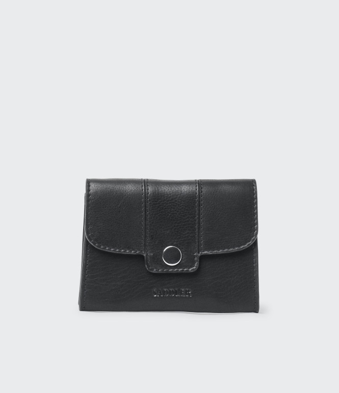 Plånbok med knäppe svart Nora Saddler