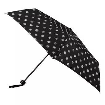 Paraply supermini svart med dots Totes