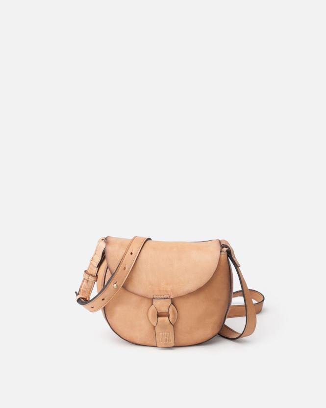 Axelremsväska Rowland camel med lock Biba