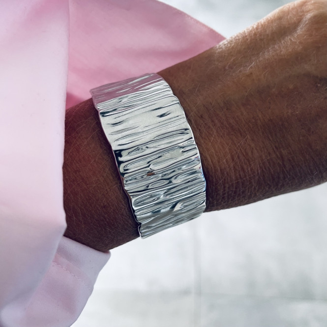 Armband blake bangle silver Bud to Rose
