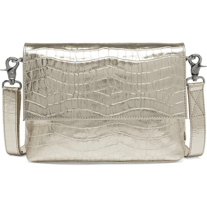 Axelremsväska champange metallic croco Depeche