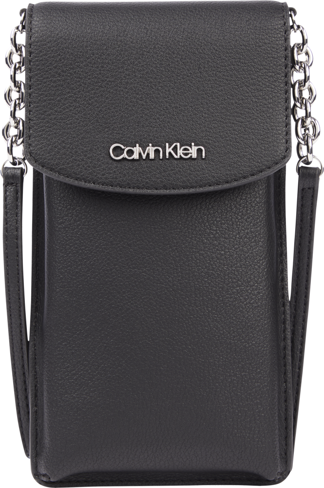 Mobilväska svart med kortfack, phone pouch Calvin Klein