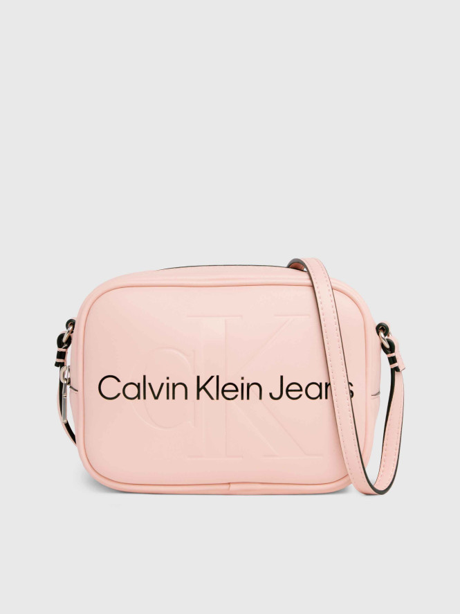 Camerabag med logga fram rosa Calvin Klein