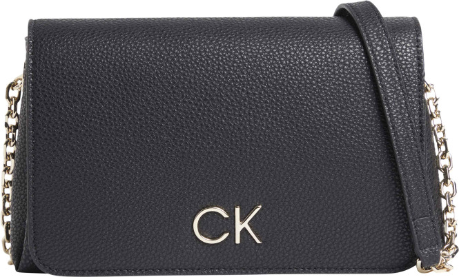 Axelväska RE-Lock CK black with chain Calvin Klein