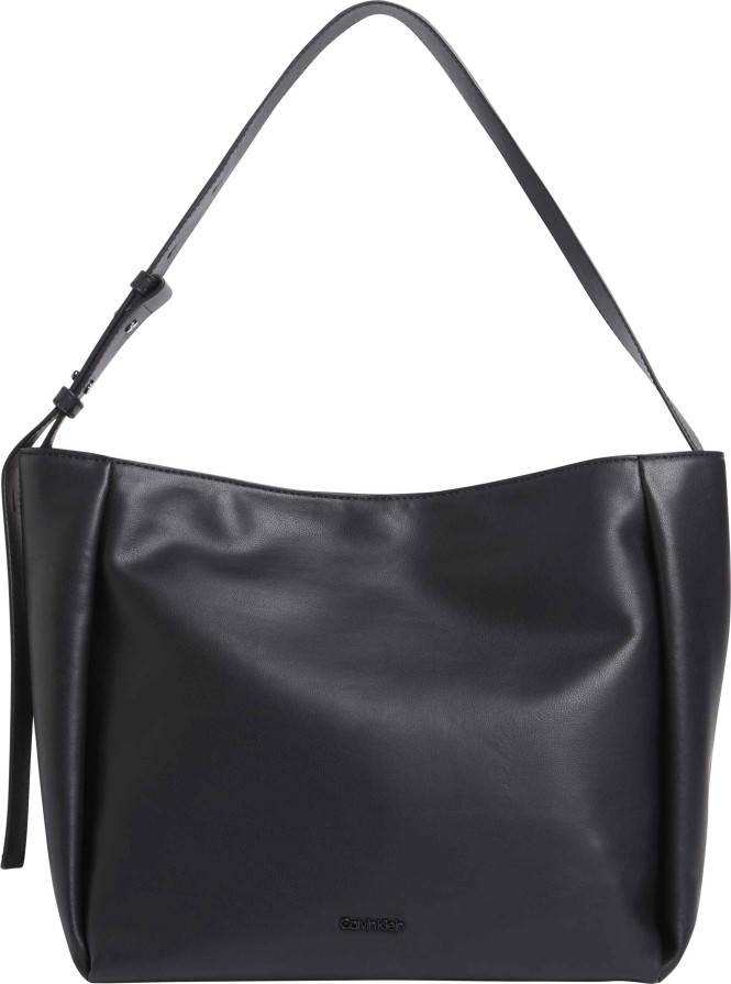 Shopper med axelrem mjuk svart Calvin Klein
