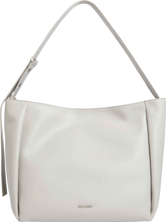 Shopper med axelrem mjuk sand Calvin Klein