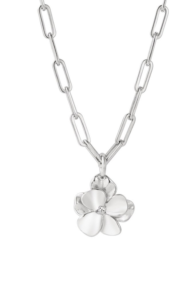 Halsband Lily Luxe Blomma Siver Bud to rose
