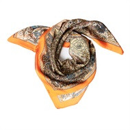 Scarf liten Orange mönster Rosenvinge