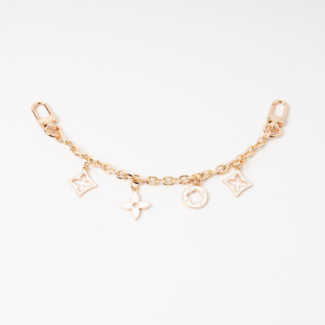 Charm länk med charms i guld och vitt Rosenvinge