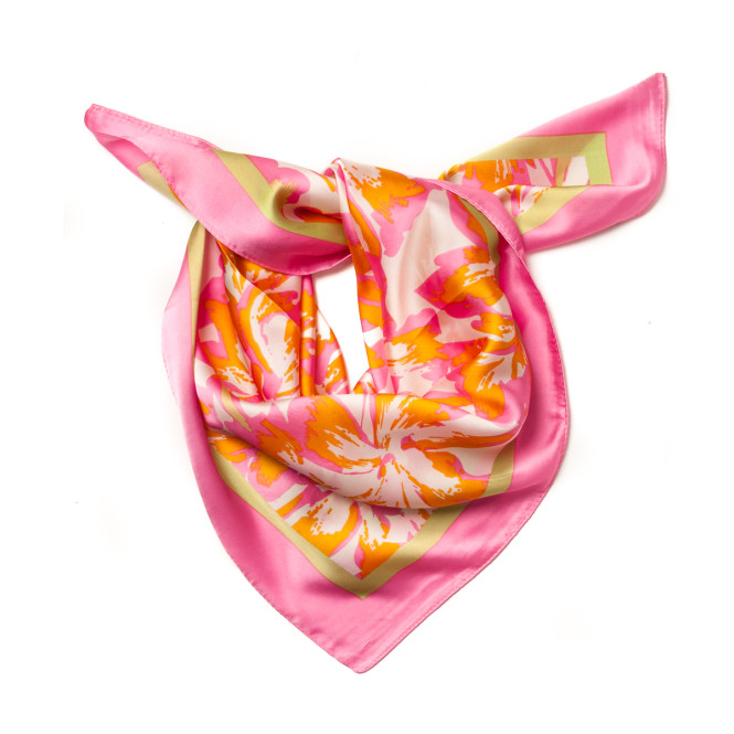 scarf rosa/orange med mönster Rosenvinge