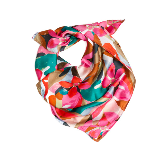 scarf rosa med mönster Rosenvinge