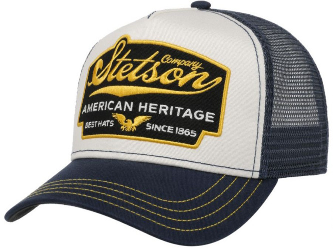 Trucker keps American Heritage marinblå Stetson