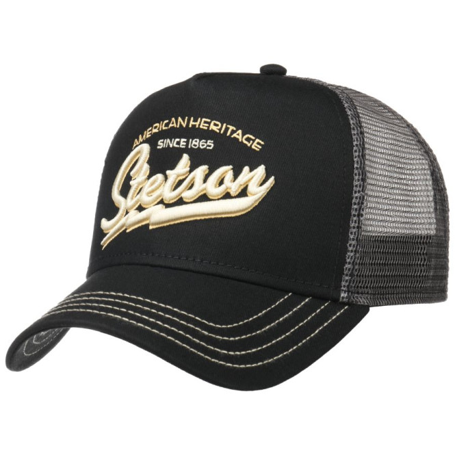 Trucker keps American Heritage Svart Stetson