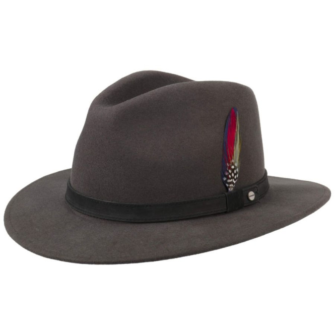 Hatt Traveller Woolfelt m.brun stl L Stetson