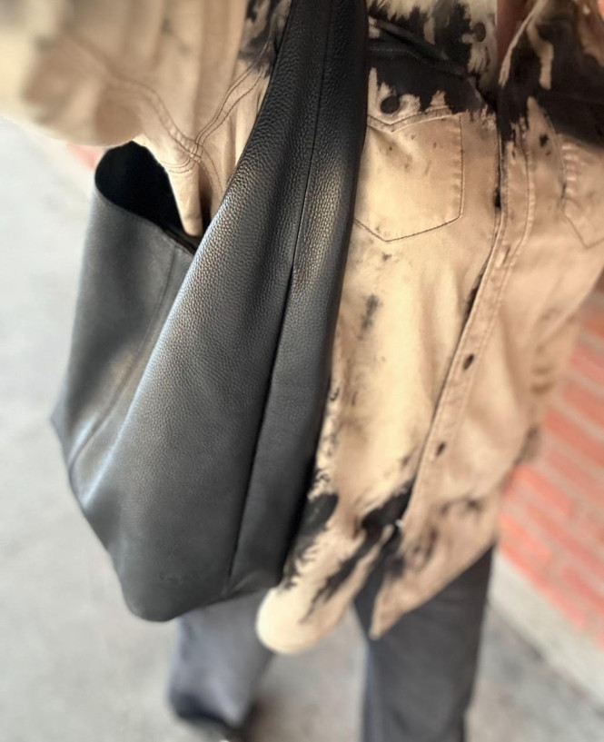 Shopper Svart Läder Ulrika Design