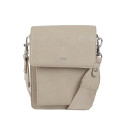Axelväska box med fickor Beige - Ulrika Design